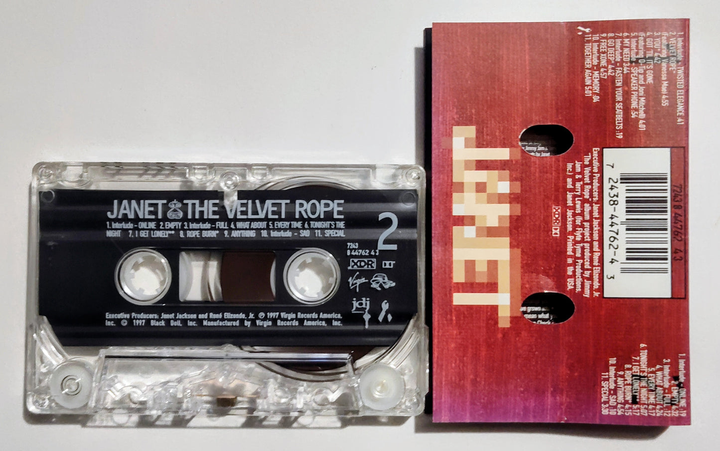Janet Jackson - "The Velvet Rope" - CASSETTE TAPE NM/M