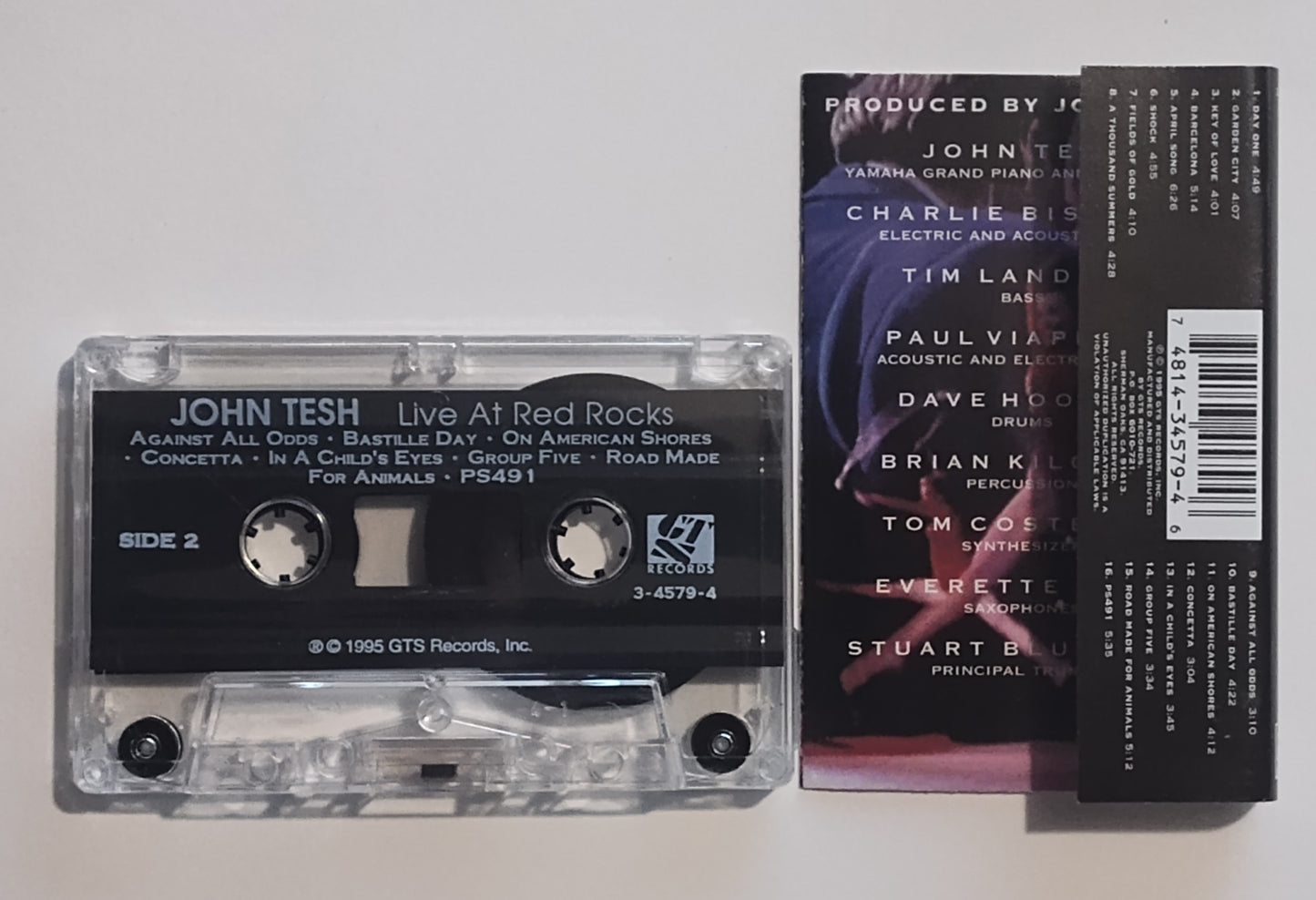 John Tesh - "Live At Red Rocks With The Colorado Symphony Orchestra" - CASSETTE TAPE VG+/VG+