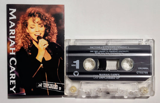 Mariah Carey - "MTV Unplugged" - CASSETTE TAPE VG+/VG+