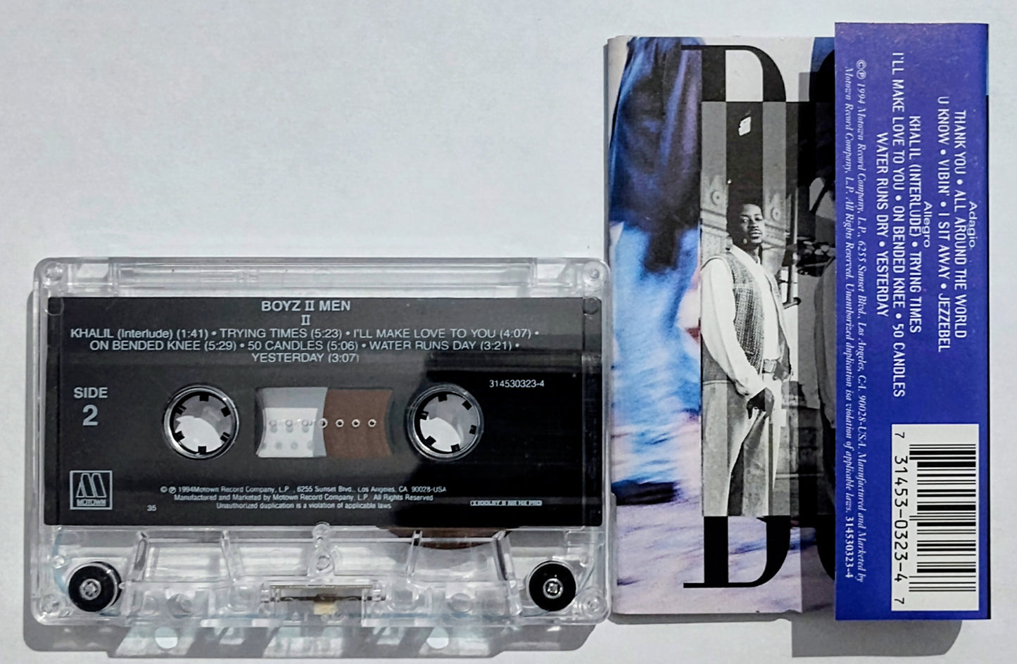 Boyz II Men - “II” - CASSETTE TAPE VG+/VG+