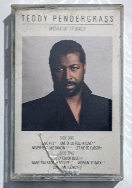 Teddy Pendergrass - “Workin’ It Back” - CASSETTE TAPE VG/M (Sealed; cracked cover)