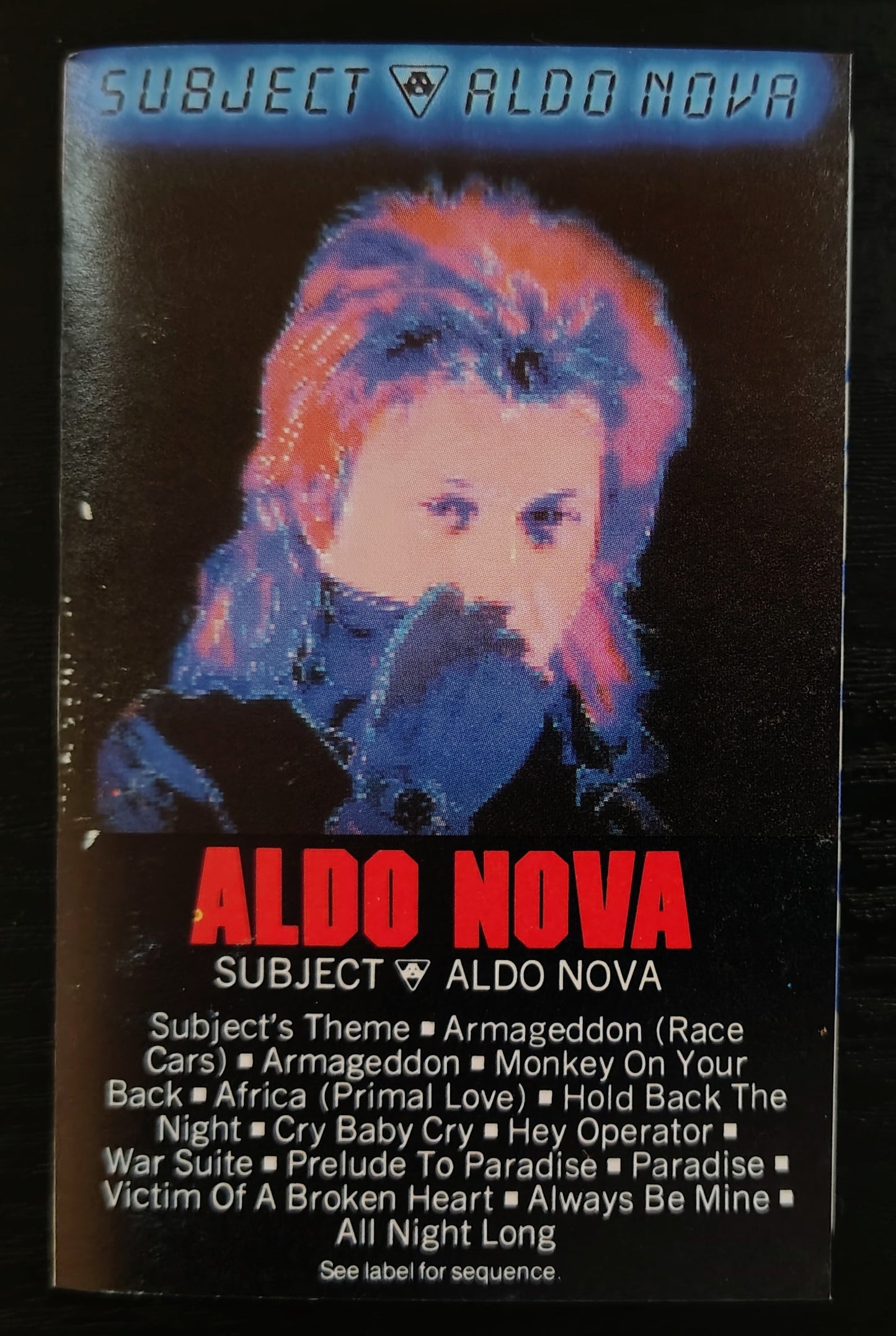 Aldo Nova - “Subject...Aldo Nova” - CASSETTE TAPE VG/VG