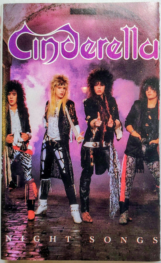 Cinderella - “Night Songs” - CASSETTE TAPE VG/VG