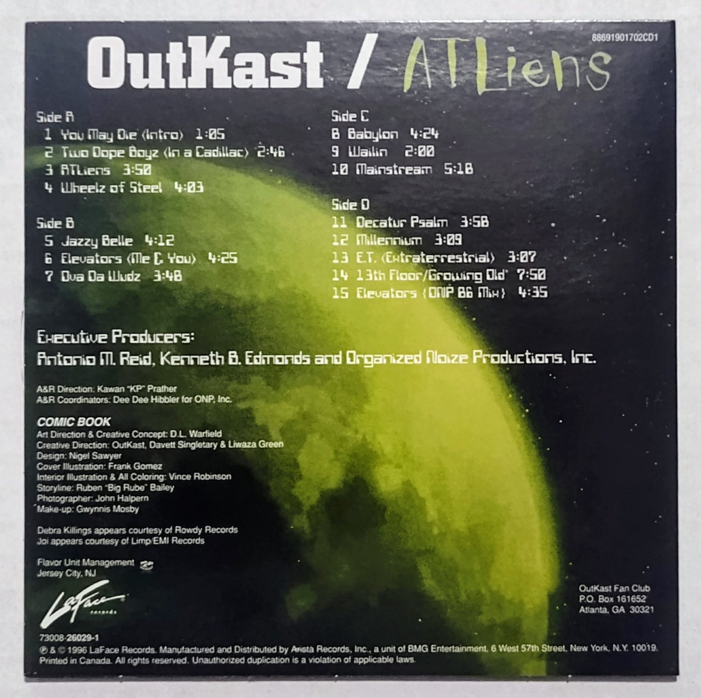 Outkast - “Album 3-Pack: ATLiens; Aquemini; Stankonia” - COMPACT DISC (3x; Vinyl-type sleeve replicas) VG+/NM