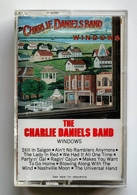 Charlie Daniels Band - "Windows" - CASSETTE TAPE (DOLBY) VG+/VG+ *⭐*