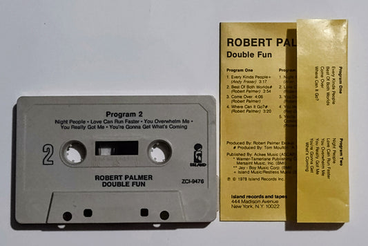 Robert Palmer - "Double Fun" - CASSETTE TAPE VG/VG
