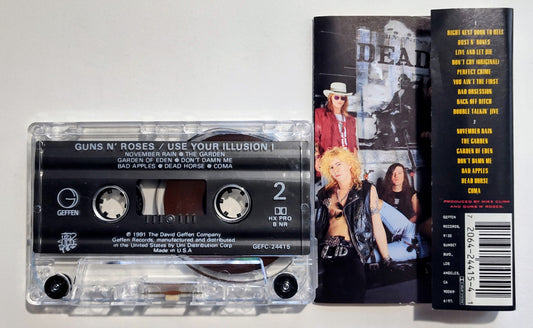 Guns N' Roses - "Use Your Illusion I" - CASSETTE TAPE (DOLBY HX PRO B NR) VG+/VG+