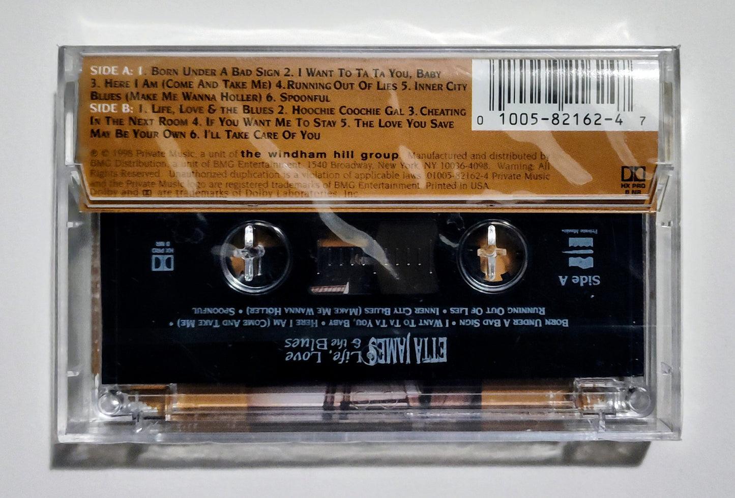 Etta James - "Life, Love And The Blues" - CASSETTE TAPE (DOLBY HX PRO B NR) M/M (Sealed)