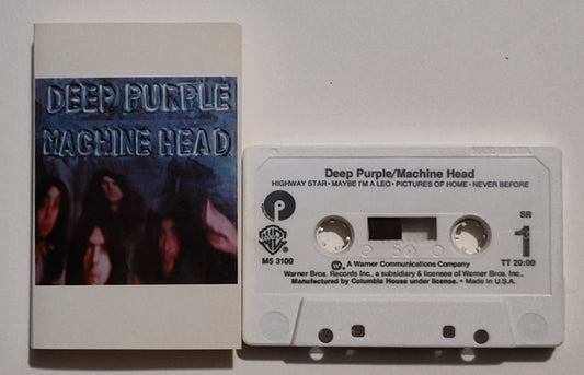 Deep Purple - "Machine Head" - CASSETTE TAPE (Columbia House) VG+/VG+