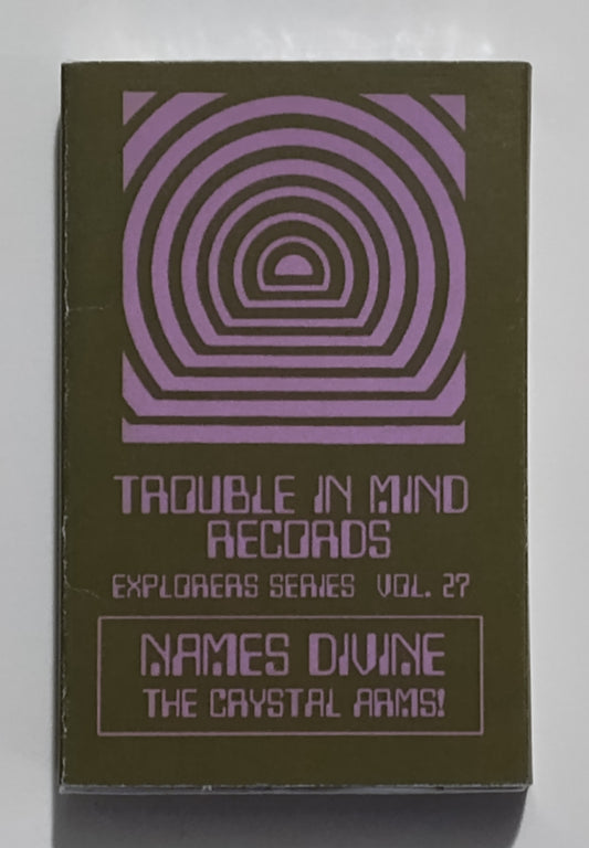 Names Divine/The Crystal Arms - "Trouble In Mind Records Explorers Series Vol. 27 (Split)" - INDIE CASSETTE TAPE M/M (Sealed in slipcase) *⭐*