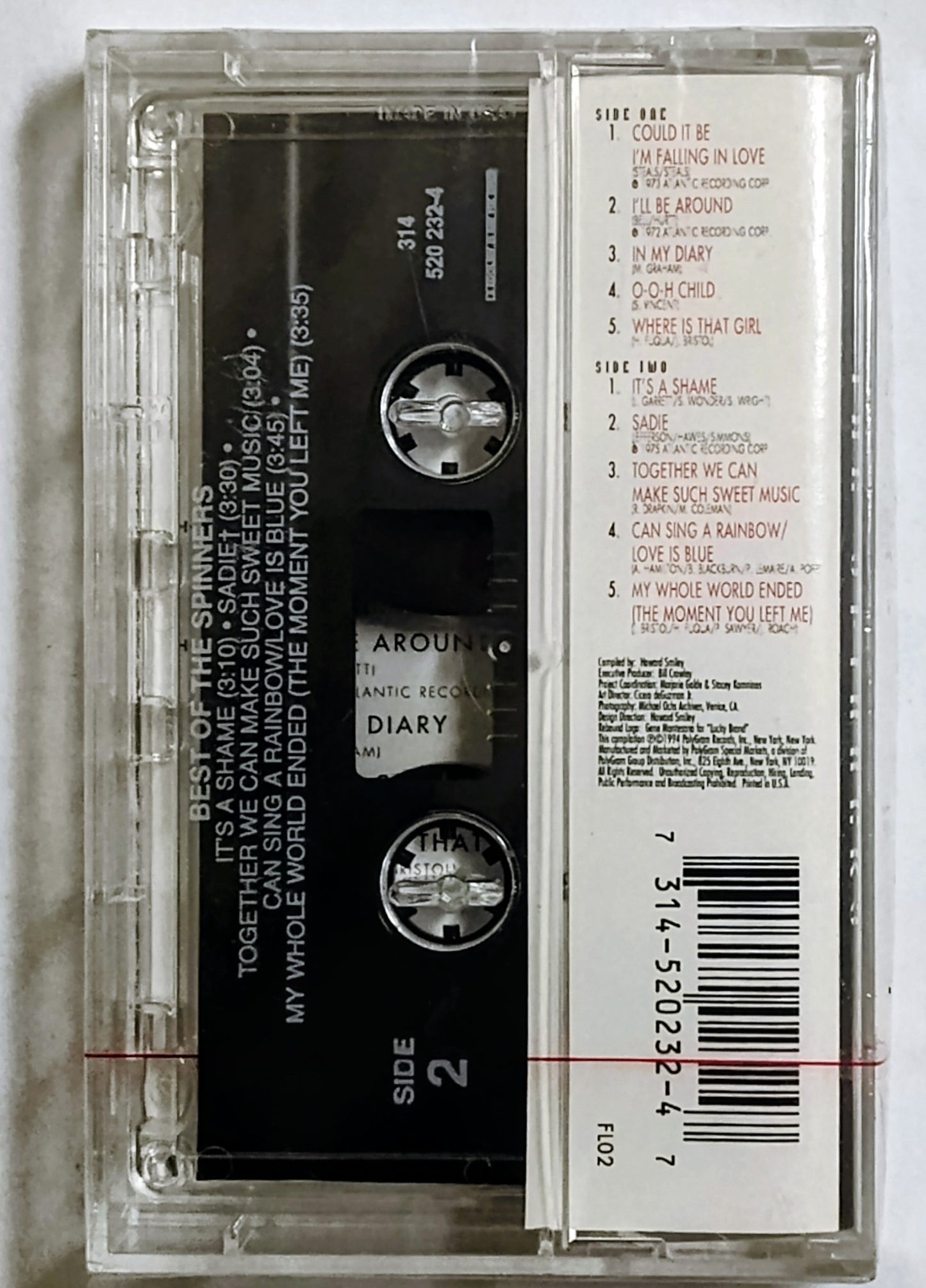 Spinners, The - “The Very Best Of” - CASSETTE TAPE M/M (Sealed)
