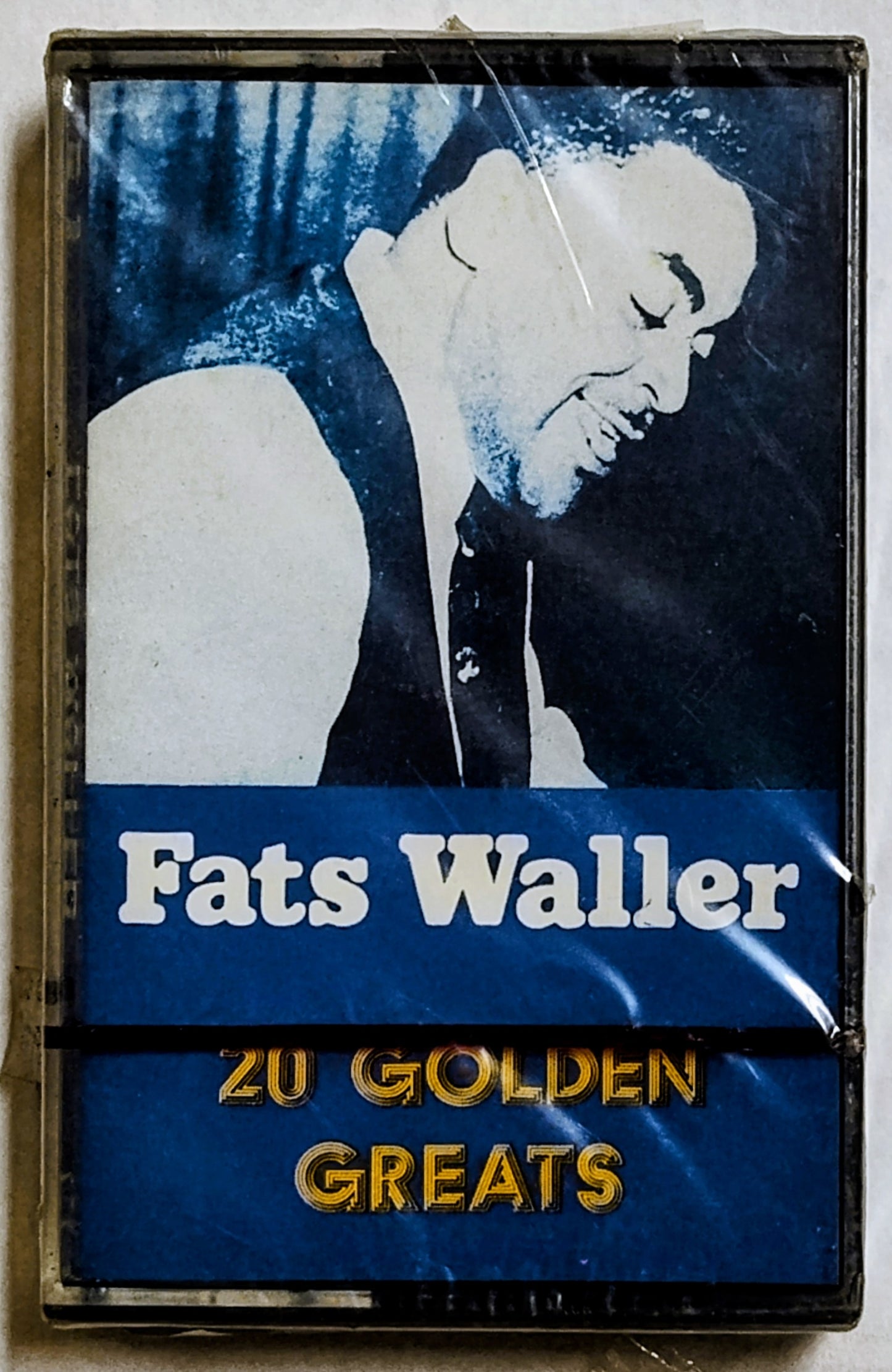 Fats Waller - “20 Golden Greats” - CASSETTE TAPE VG+/M (Sealed; shelf wear; torn cellophane)