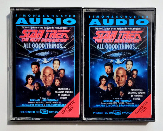 Star Trek TNG Audio Program - "All Good Things" - CASSETTE TAPE (2x) NM/NM