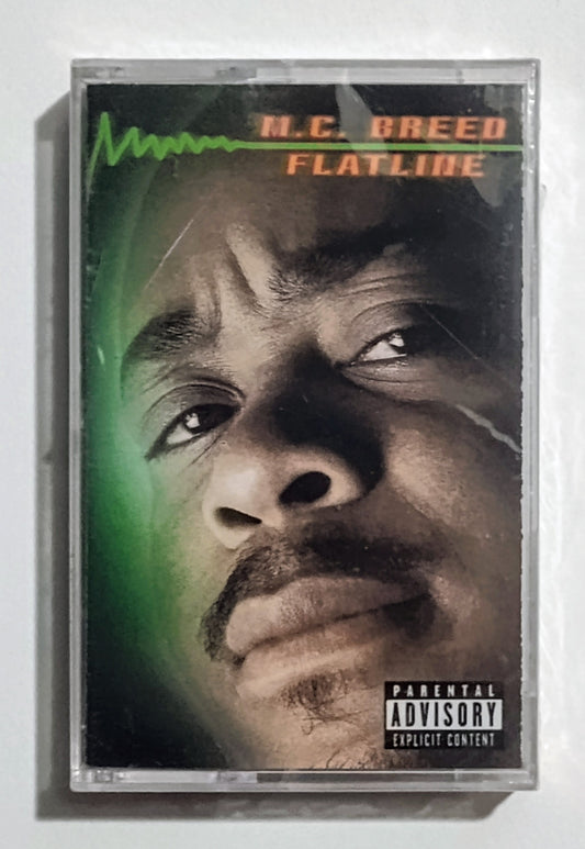 M.C. Breed - "Flatline" - CASSETTE TAPE VG+/M (Sealed; cracked cover)