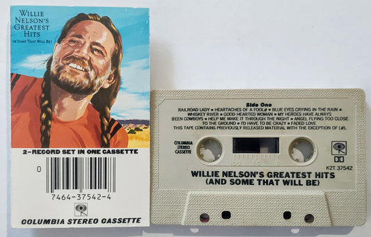 Willie Nelson - “Willie Nelson’s Greatest Hits (And Some That Will Be)” - CASSETTE TAPE VG+/VG+