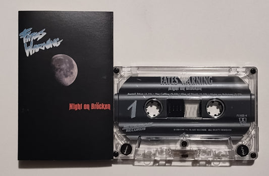 Fates Warning - "Night On Bröcken" - CASSETTE TAPE (DOLBY HX PRO B NR) VG+/VG+
