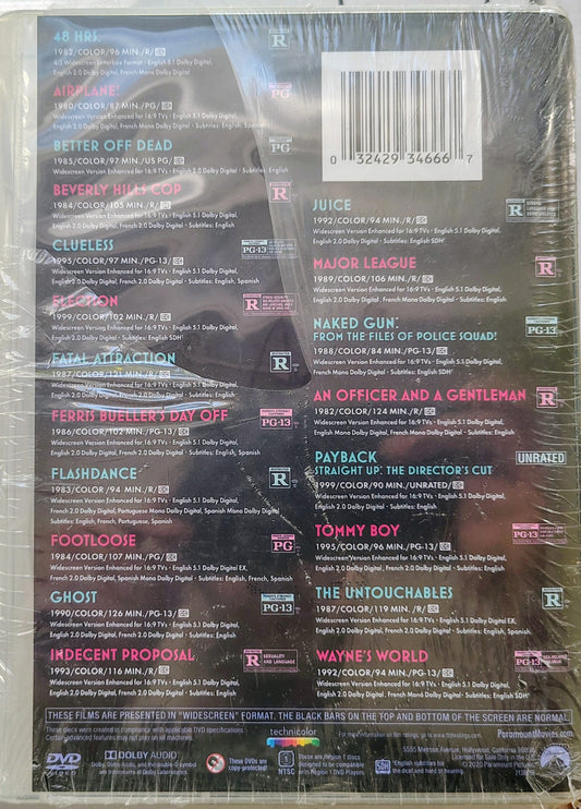 Iconic Films Of The '80s & '90s: 20-Film Collection DVD(s) (Sealed; ripped cellophane)