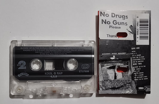 Kool G Rap - "4,5,6" - CASSETTE TAPE VG+/VG+