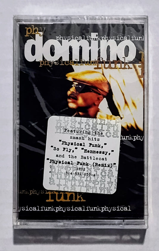 Domino - “Physical Funk” - CASSETTE TAPE M/M (Sealed with hype sticker; scratchy cellophane)