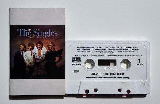 Abba - "The Singles" - CASSETTE TAPE (Columbia House; DOLBY) VG+/VG+