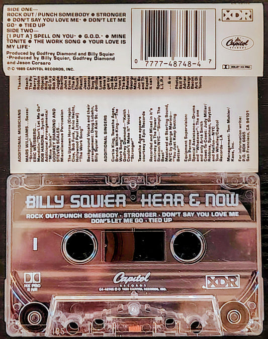 Billy Squier - “Hear & Now” - CASSETTE TAPE VG+/VG+
