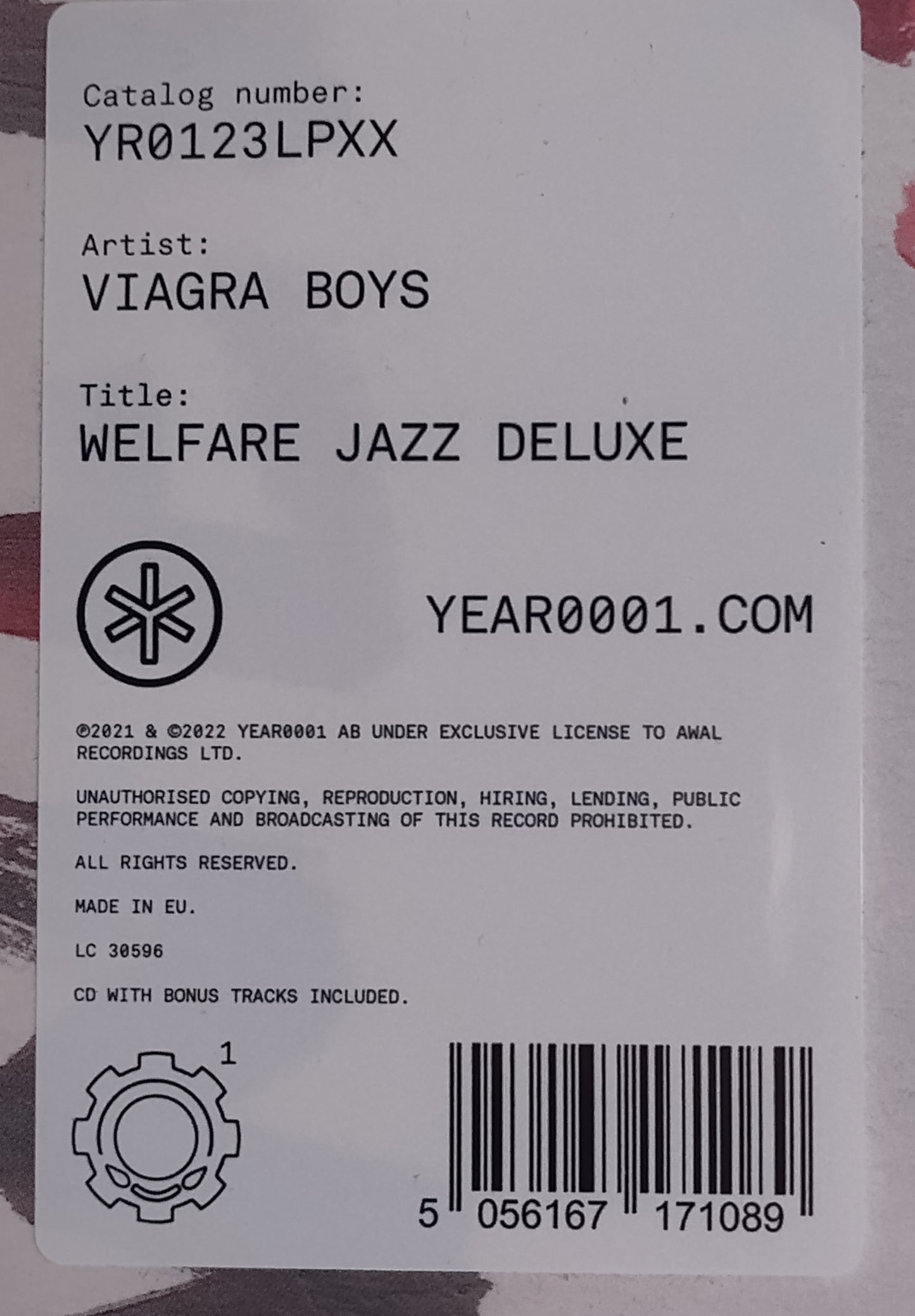 Viagra Boys - "Welfare Jazz (Deluxe)" - VINYL RECORD (2024 Reissue + CD) M/M (Sealed)