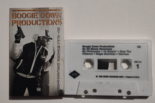 Boogie Down Productions - "By Any Means Necessary" - CASSETTE TAPE (DOLBY) VG+/VG+