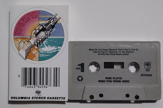 Pink Floyd - "Wish You Were Here" - CASSETTE TAPE (DOLBY; Grid shell) VG+/VG+