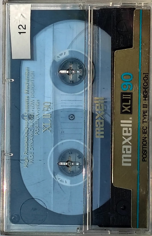 Blank - Maxell XL II Chrome (90-Minute; Vintage extra-wide-window-style; black shell; Loose/Pre-Recorded/With J-Card; No sticker labels; SOLD AS IS)
