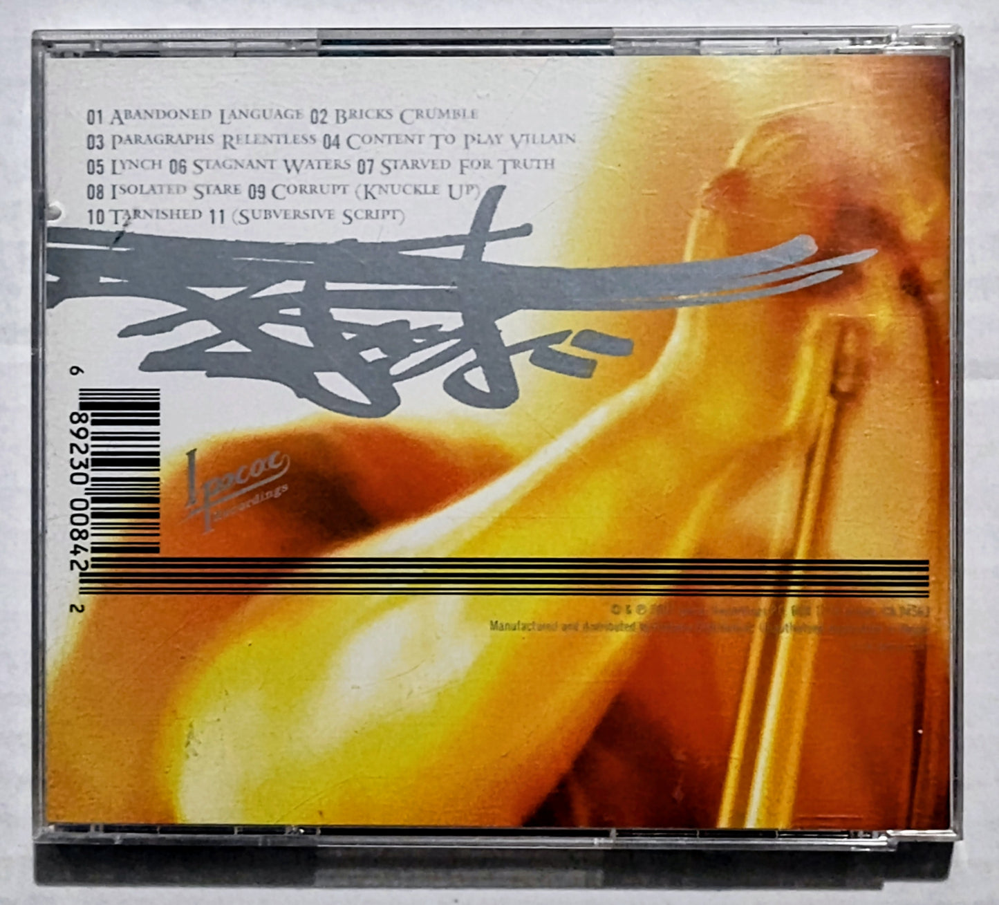 dälek - "Abandoned Language" - INDIE COMPACT DISC VG+/VG+