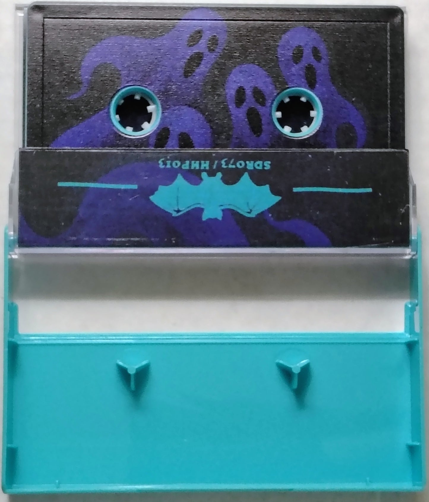 Haunted House Party 2025 (Strange Daisy Records' Annual Halloween Hip-Hop instrumental mix) - "Late Night Frights" - INDIE CASSETTE TAPE  NM/NM (In slipcase; Played 1x; Glows in blacklight, revealing spooky art!!!)