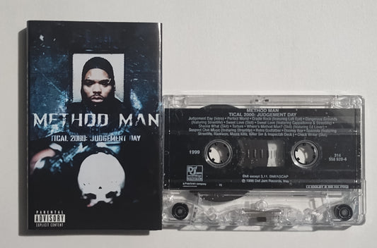 Method Man - "Tical 2000: Judgement Day" - CASSETTE TAPE (DOLBY HX PRO B NR) VG+/G