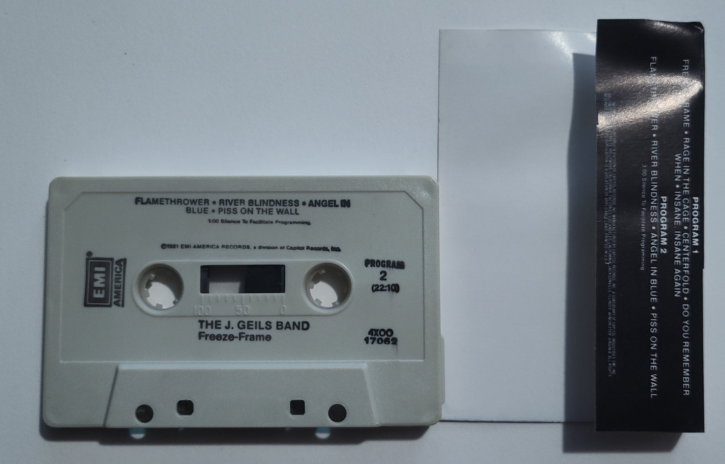 J. Geils Band - "Freeze-Frame" - CASSETTE TAPE VG/VG