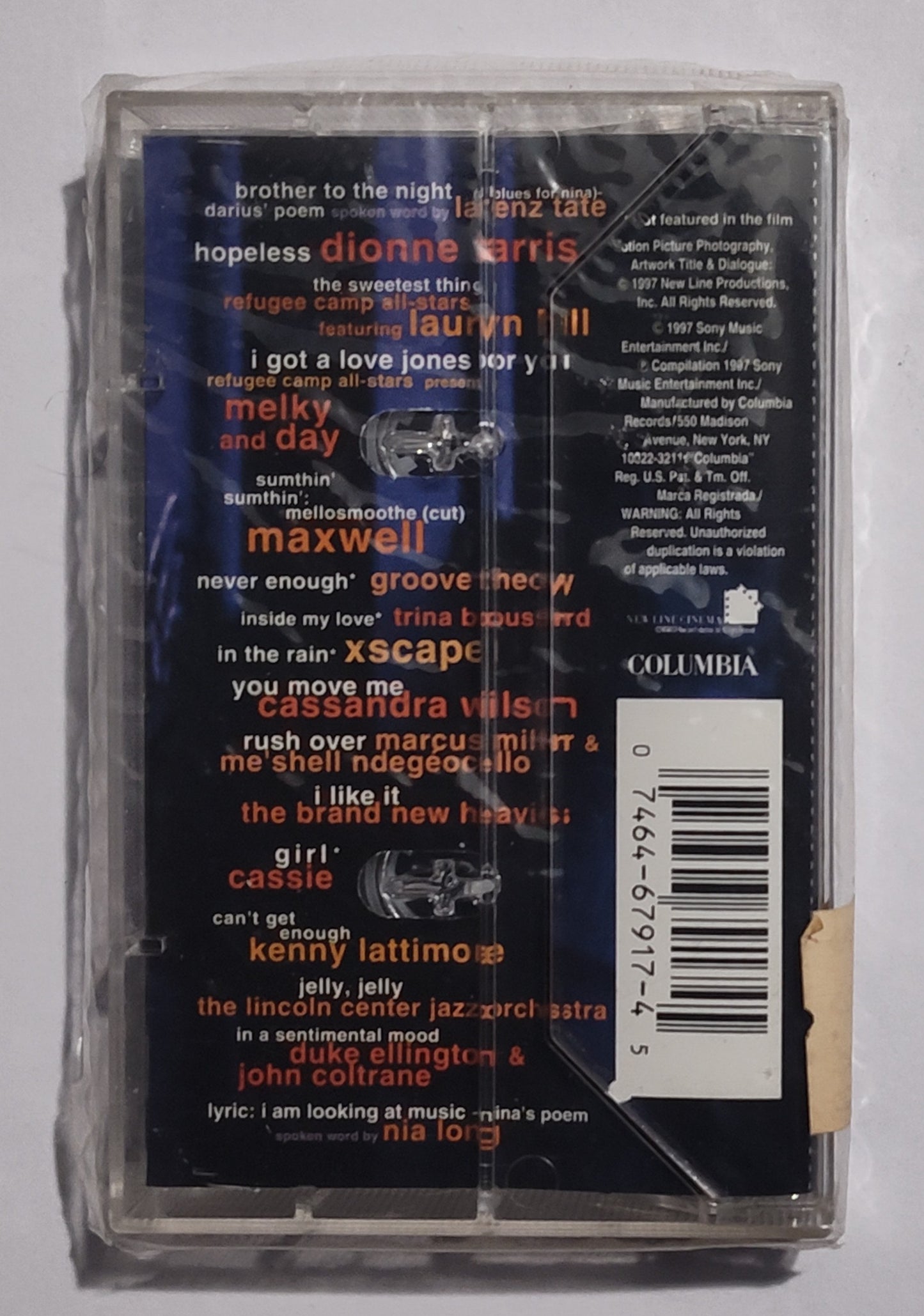 Various Artists - "Love Jones Soundtrack" - CASSETTE TAPE NM/M (Sealed; broken seal)