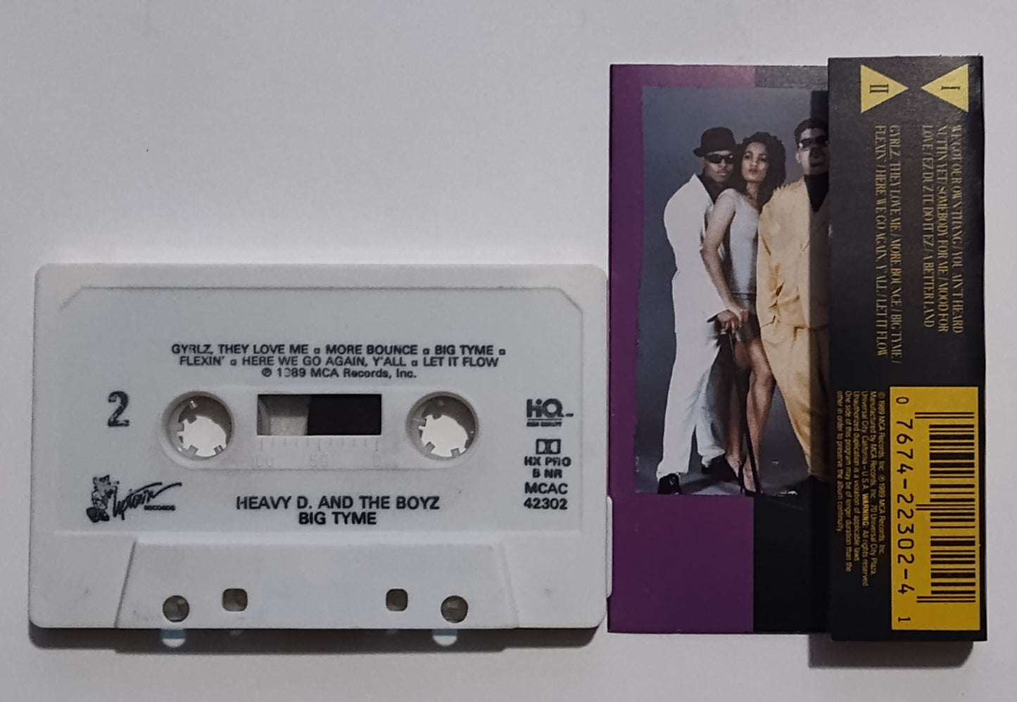 Heavy D. & The Boys - "Big Tyme" - CASSETTE TAPE (DOLBY HX PRO B NR) VG/VG