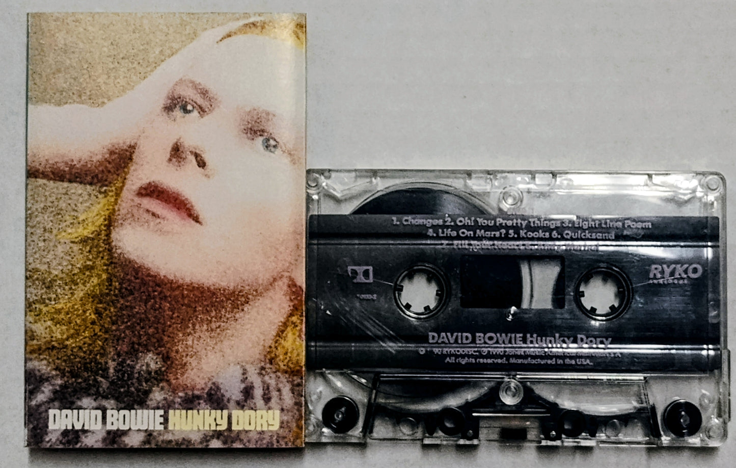 David Bowie - “Hunky Dory” - CASSETTE TAPE VG+/VG