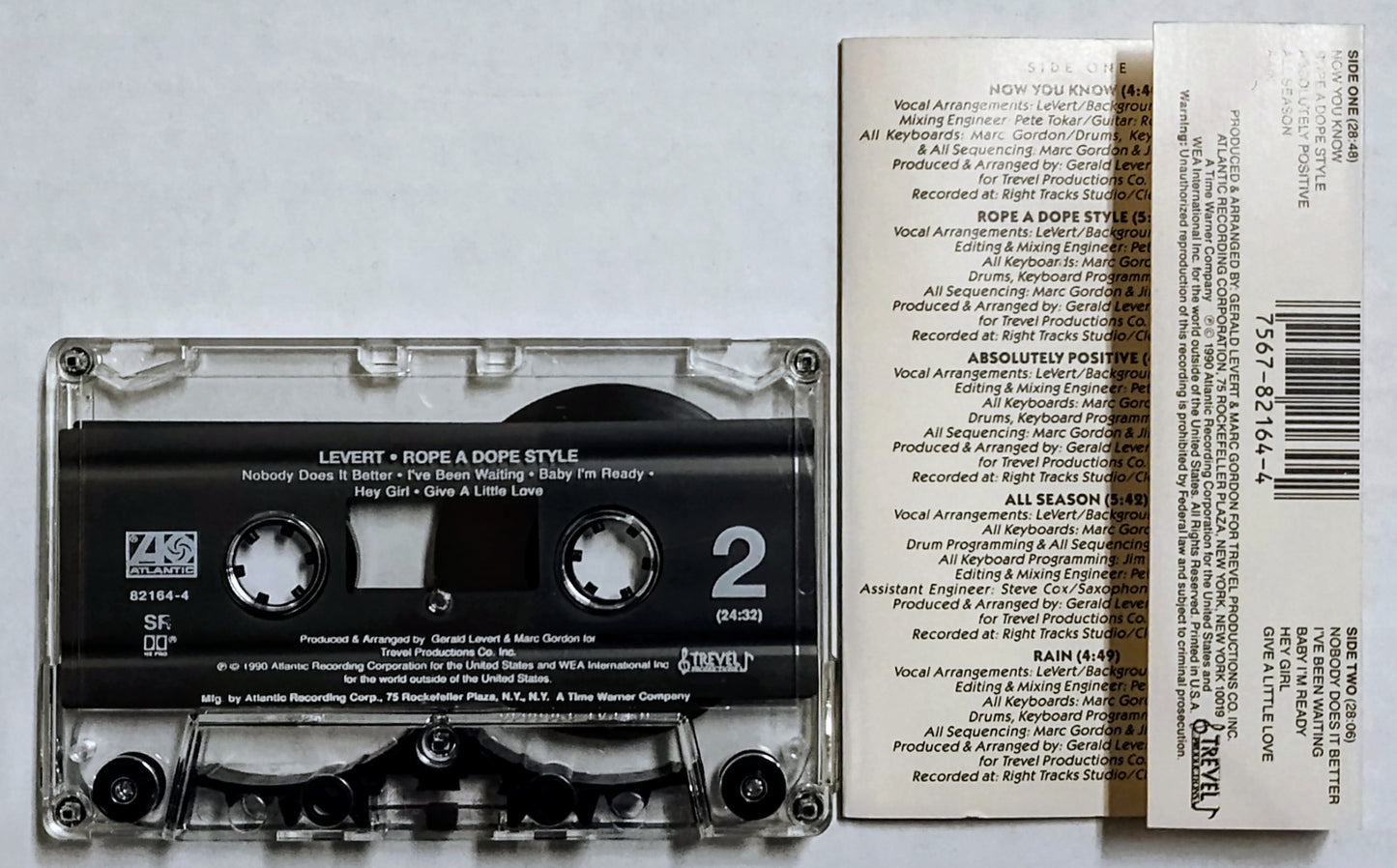 Levert - “Rope A Dope Style” - CASSETTE TAPE VG+/VG+