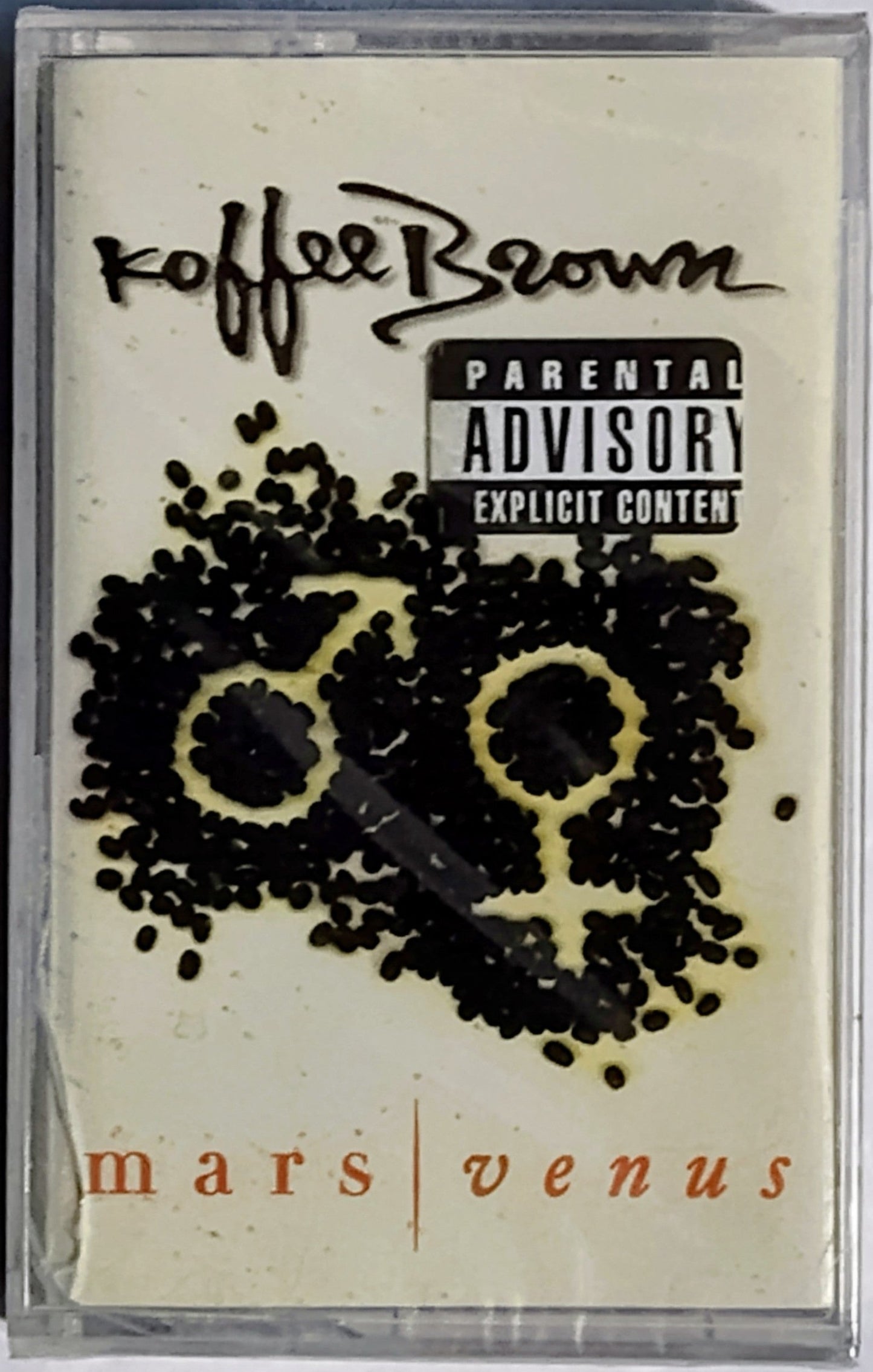 Koffee Brown - "Mars/Venus" - CASSETTE TAPE (DOLBY HX PRO B NR) VG+/M (Sealed; large crack in cover of case)