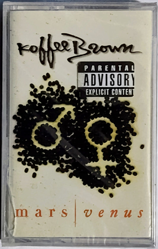Koffee Brown - "Mars/Venus" - CASSETTE TAPE (DOLBY HX PRO B NR) VG+/M (Sealed; large crack in cover of case)
