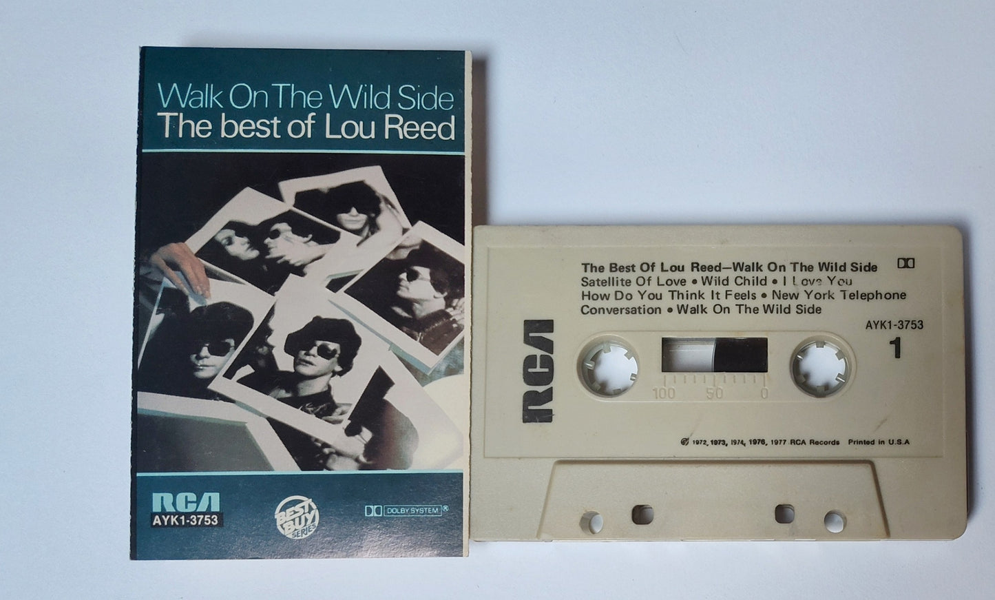 Lou Reed (The Velvet Underground) - "Walk On The Wild Side: The Best Of Lou Reed" - CASSETTE TAPE (DOLBY) VG/VG