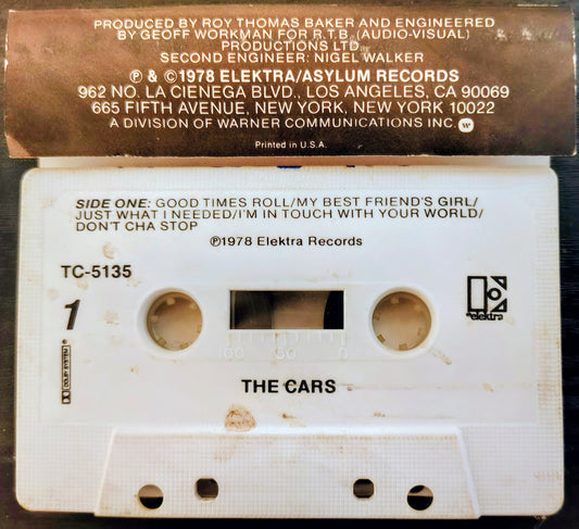 Cars, The - "The Cars" - CASSETTE TAPE VG/G+