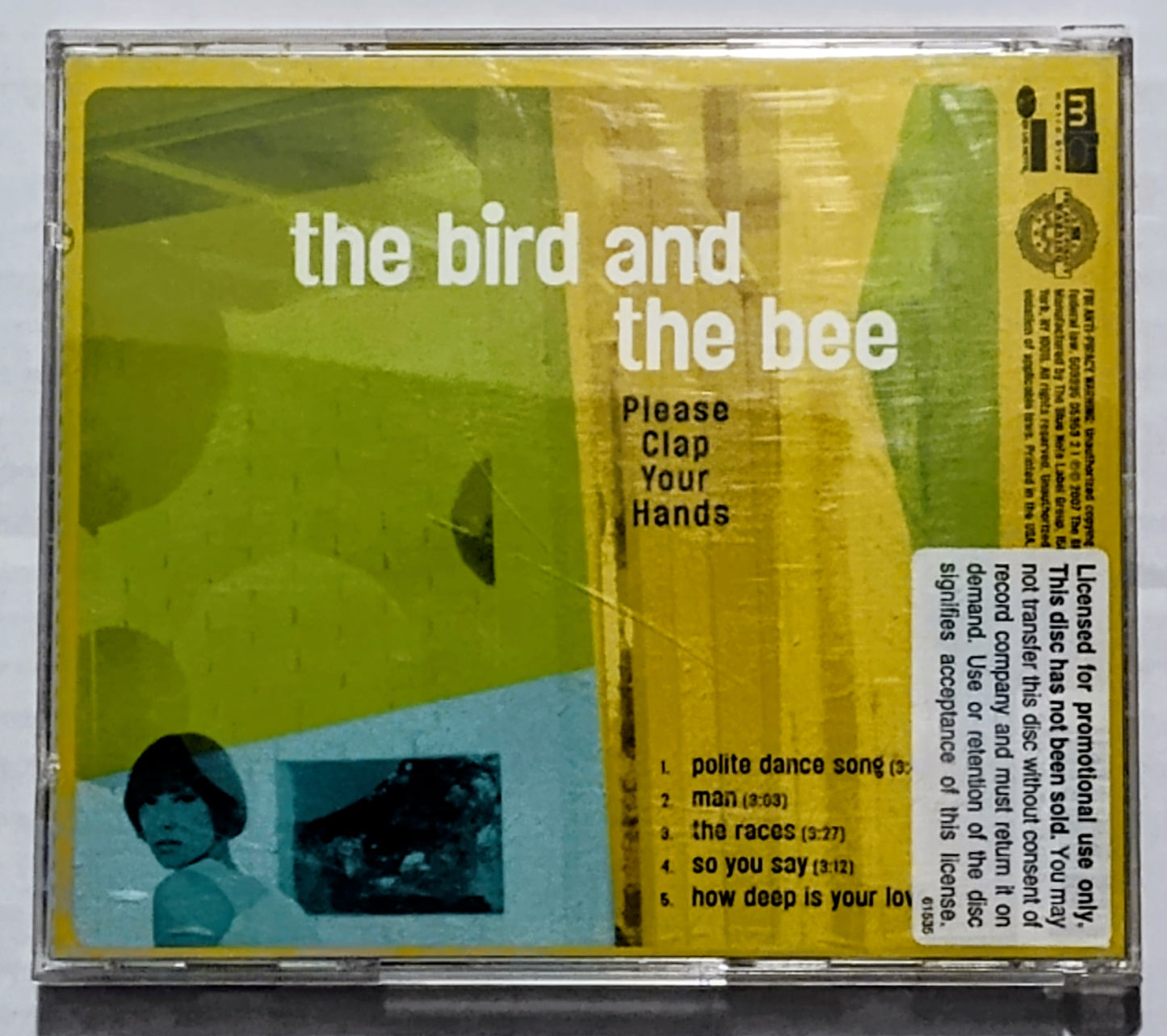Bird And The Bee, The - “Please Clap Your Hands (EP)” - INDIE COMPACT DISC VG+/VG+