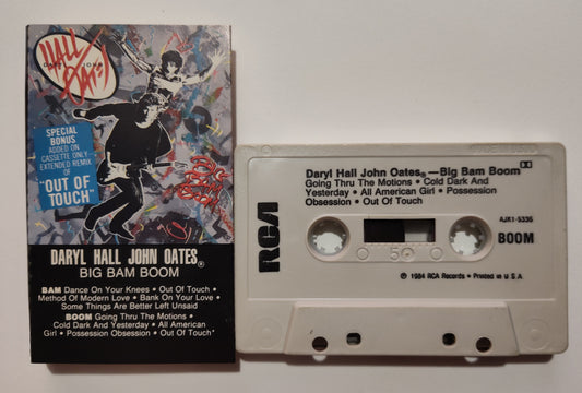 Hall And Oates - "Big Bam Boom" - CASSETTE TAPE (DOLBY) VG+/VG+
