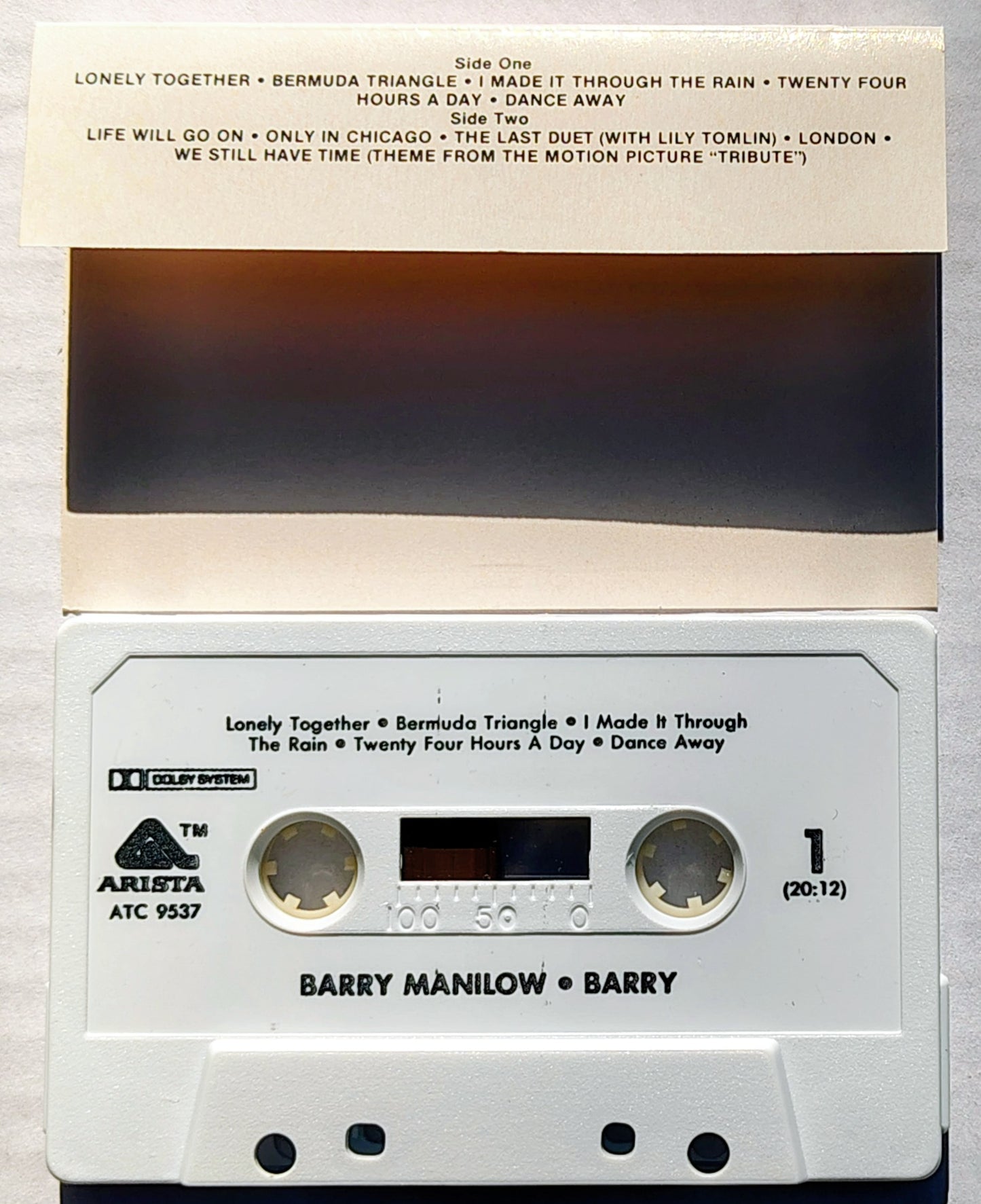 Barry Manilow - "Barry" - CASSETTE TAPE (Columbia House; Not in Discogs database) VG+/VG+