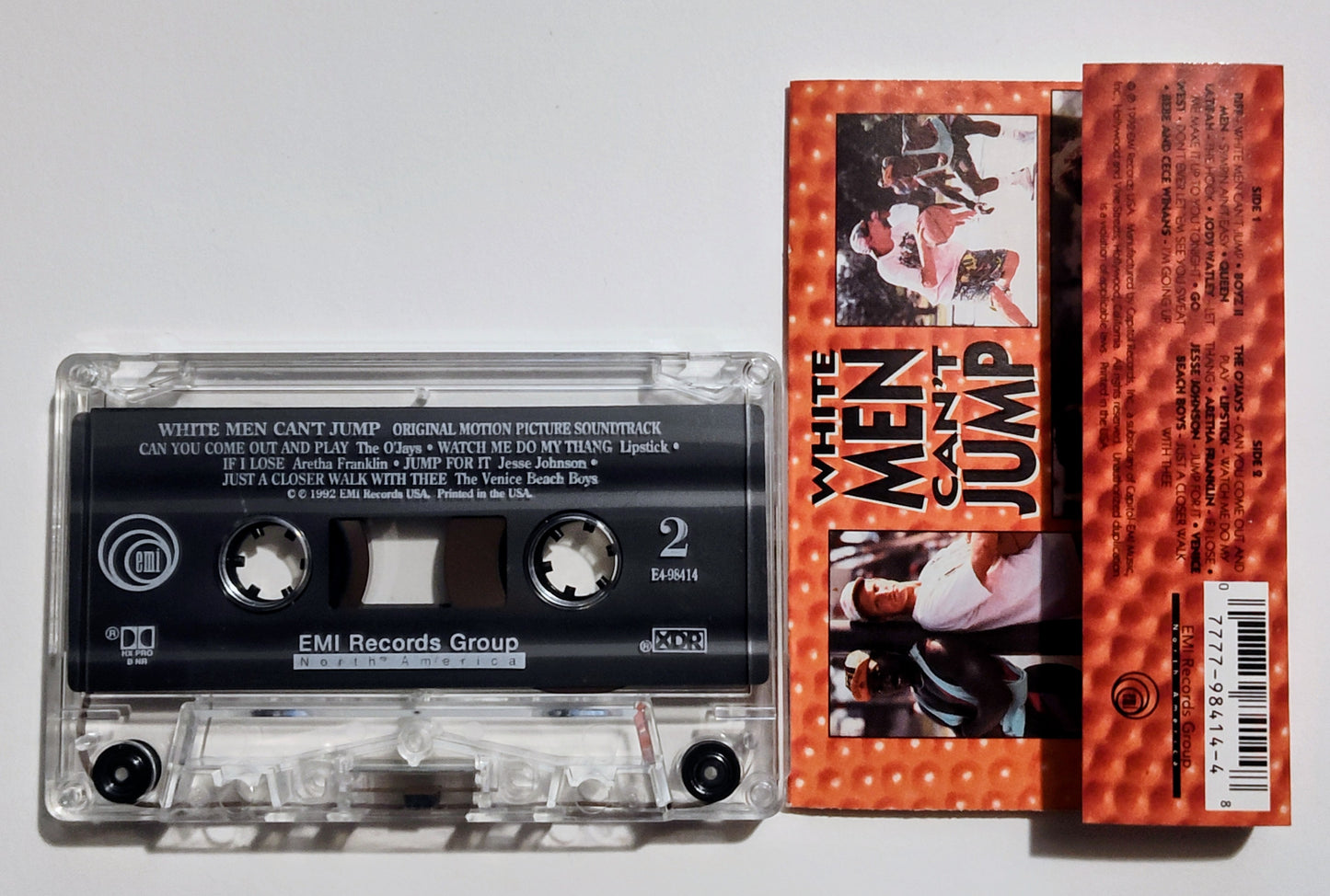 Various Artists - "White Men Can't Jump" - CASSETTE TAPE (DOLBY HX PRO B NR) VG+/VG+