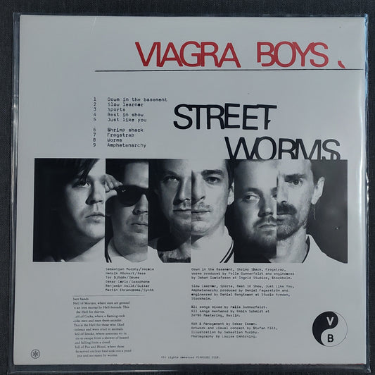Viagra Boys - "Street Worms" - VINYL RECORD (2024 Reissue; Clear Vinyl) M/M (Not sealed; not played)