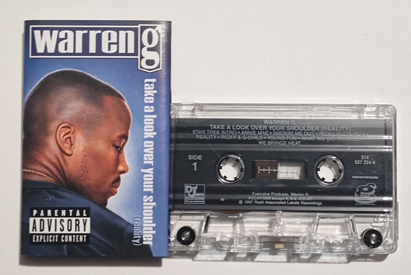 Warren G - "Take A Look Over Your Shoulder (Reality)" - CASSETTE TAPE VG+/VG+