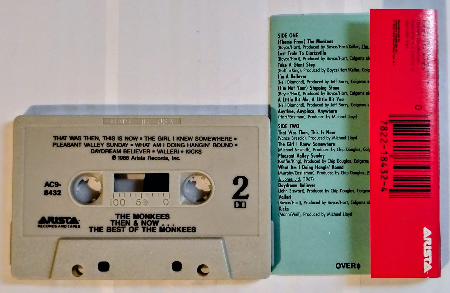 Monkees, The - “Then And Now: The Best Of The Monkees” - CASSETTE TAPE NM/NM