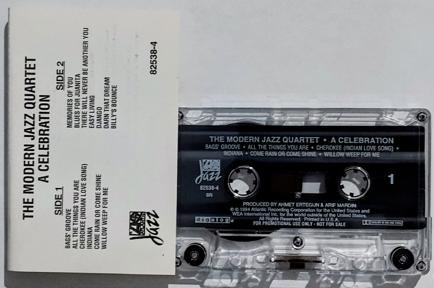 Modern Jazz Quartet, The - “A Celebration (Promo Copy)” - CASSETTE TAPE VG+/VG+