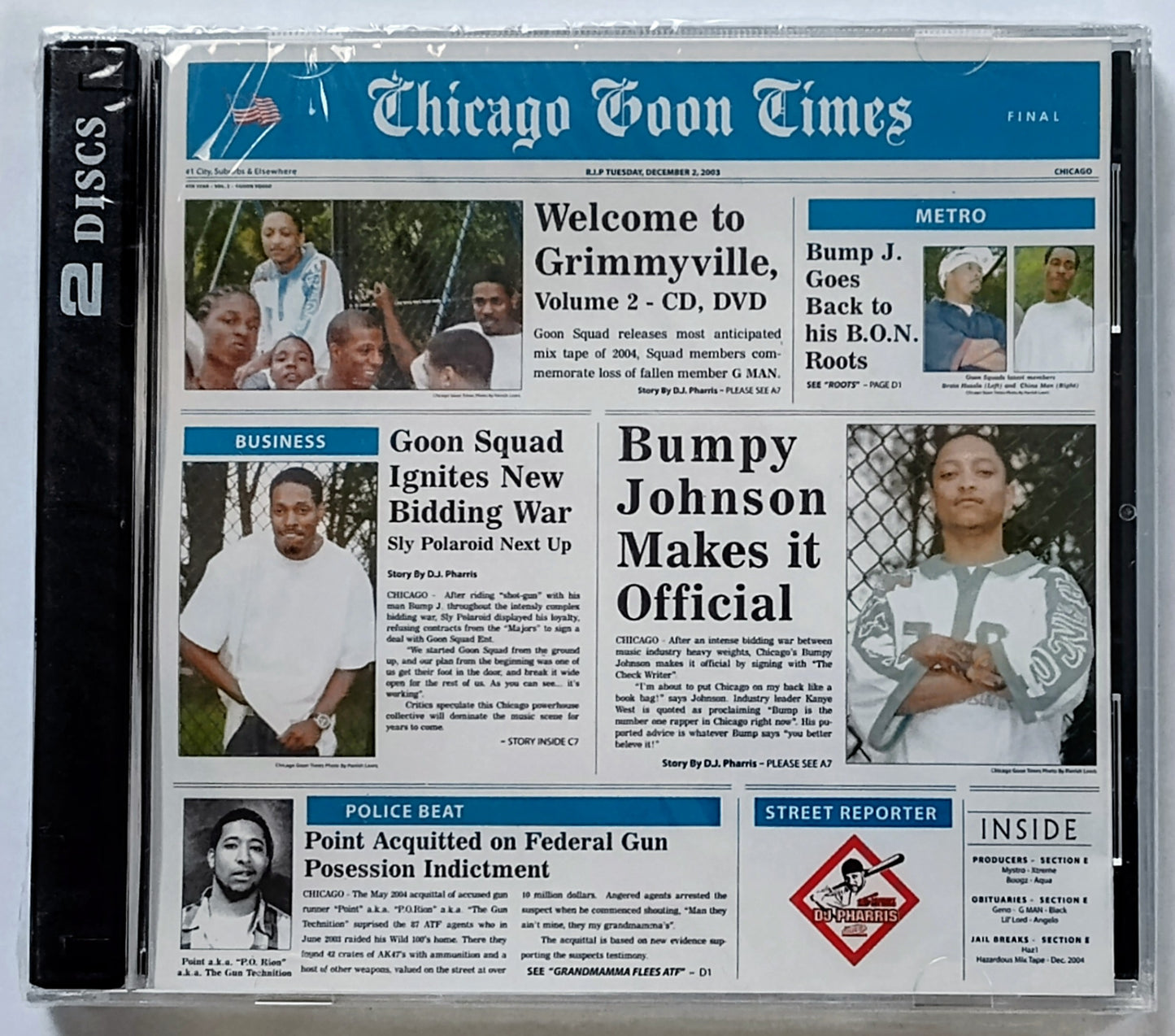 Various Artists - “Welcome To Grimmyville, Part 2” - COMPACT DISC NM/M (Sealed; small cracks or scratches on back of case)